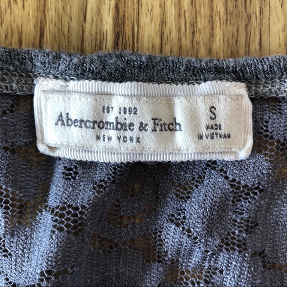 🔥 Abercrombie Lace Back Long Sleeve Shirt S - Picture 5 of 8